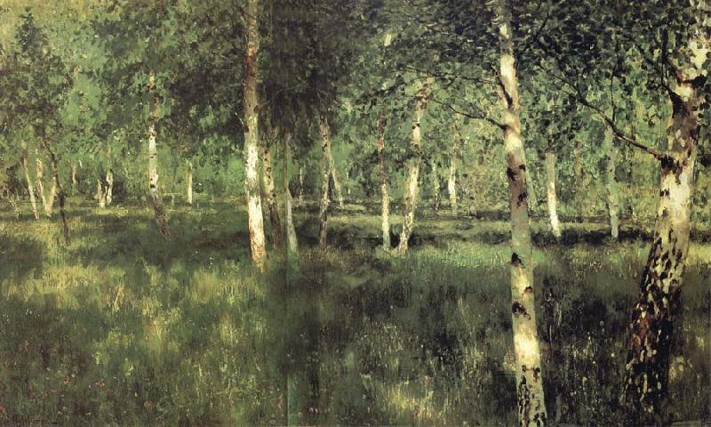 Isaac Levitan Birkenhain oil painting image